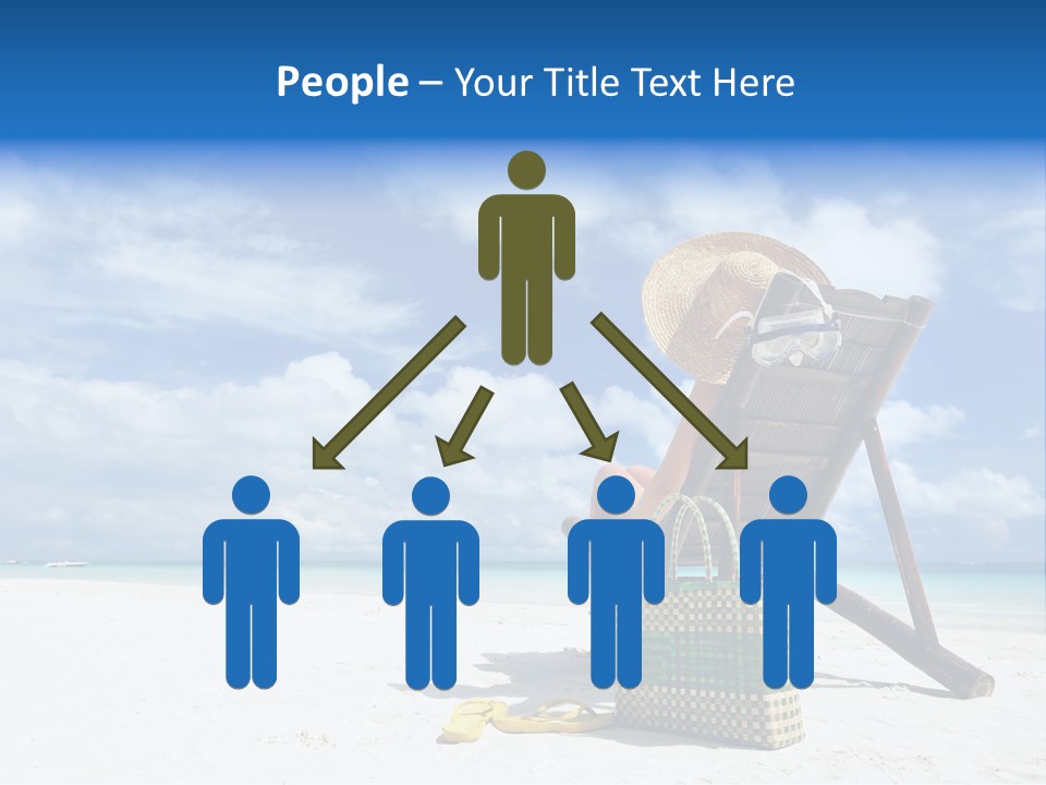 Tranquil Snorkel Chaiselounge PowerPoint Template