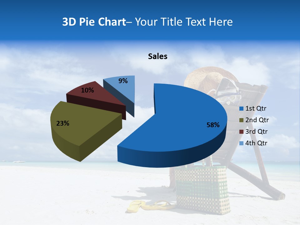 Tranquil Snorkel Chaiselounge PowerPoint Template