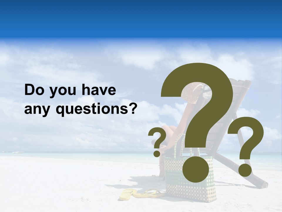 Tranquil Snorkel Chaiselounge PowerPoint Template