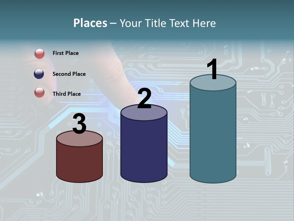 Closeup Electronics Circuitry PowerPoint Template