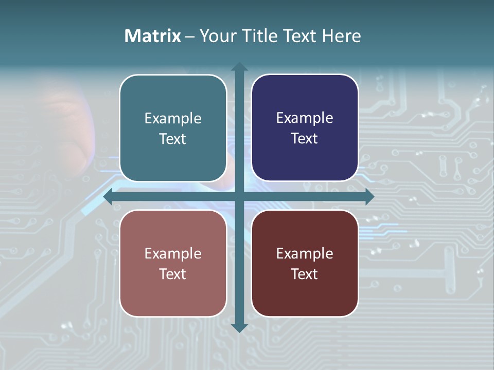 Closeup Electronics Circuitry PowerPoint Template