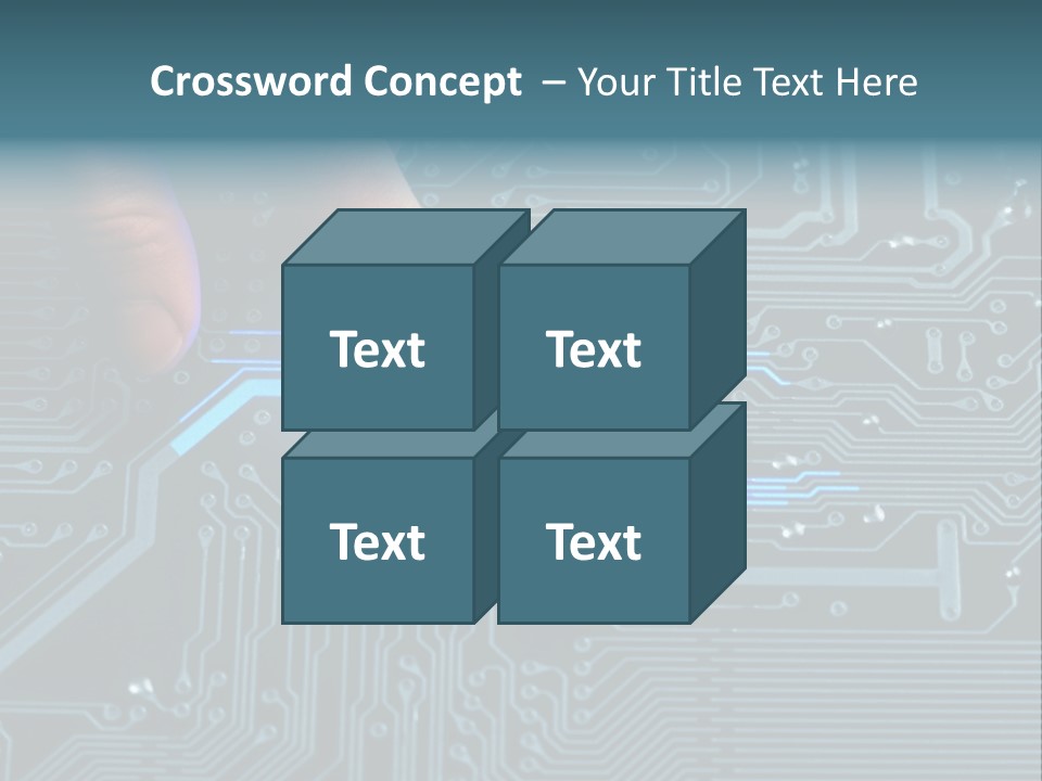 Closeup Electronics Circuitry PowerPoint Template
