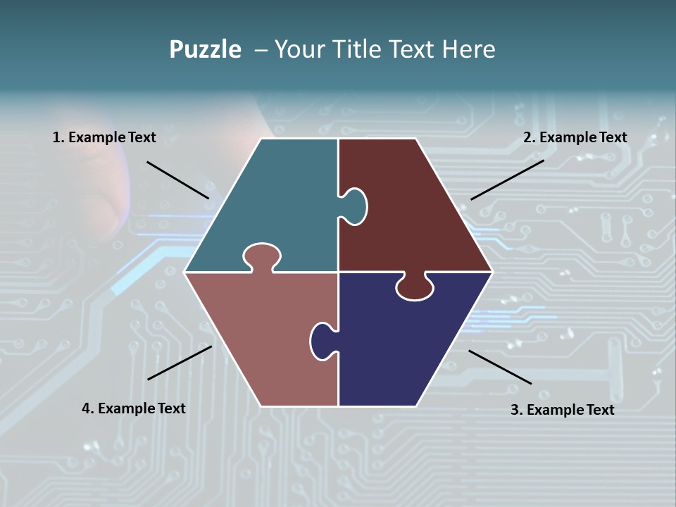 Closeup Electronics Circuitry PowerPoint Template