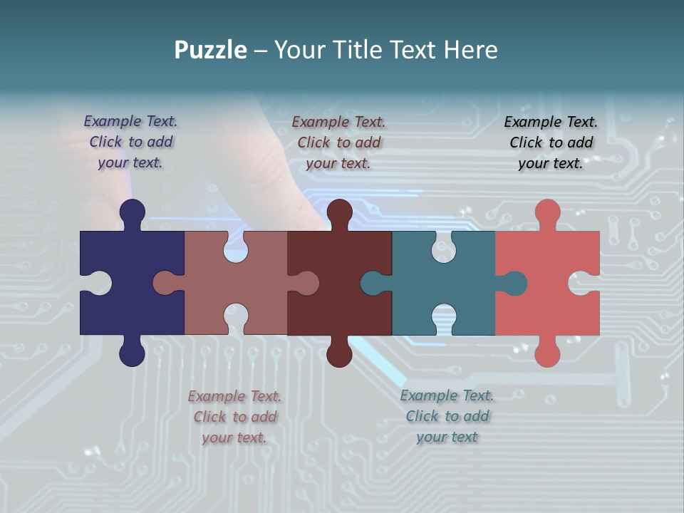 Closeup Electronics Circuitry PowerPoint Template