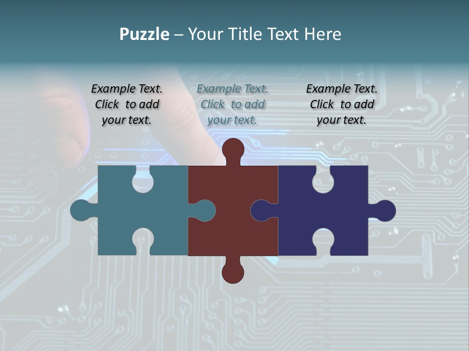 Closeup Electronics Circuitry PowerPoint Template