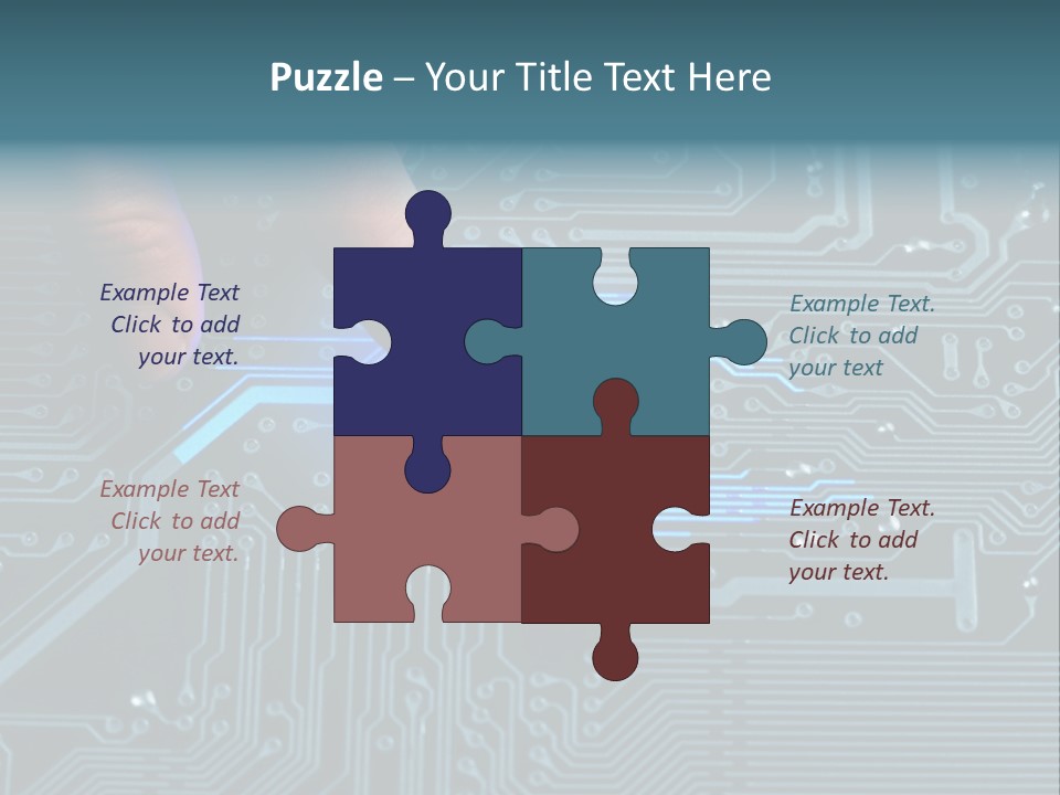Closeup Electronics Circuitry PowerPoint Template