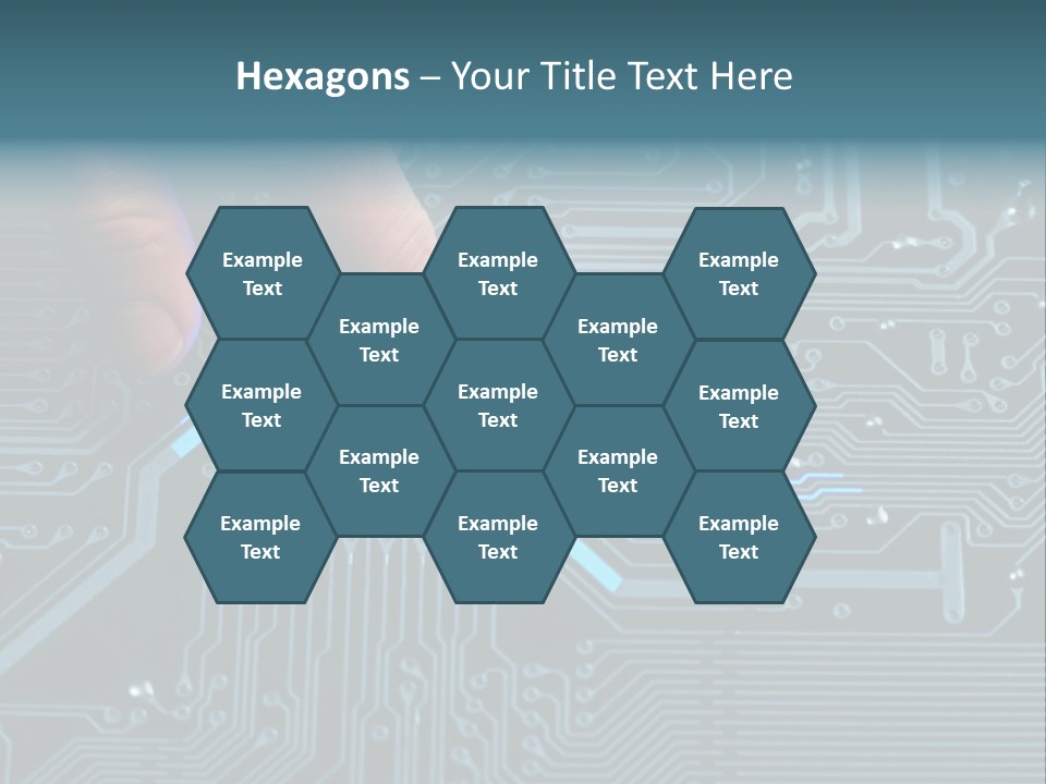 Closeup Electronics Circuitry PowerPoint Template