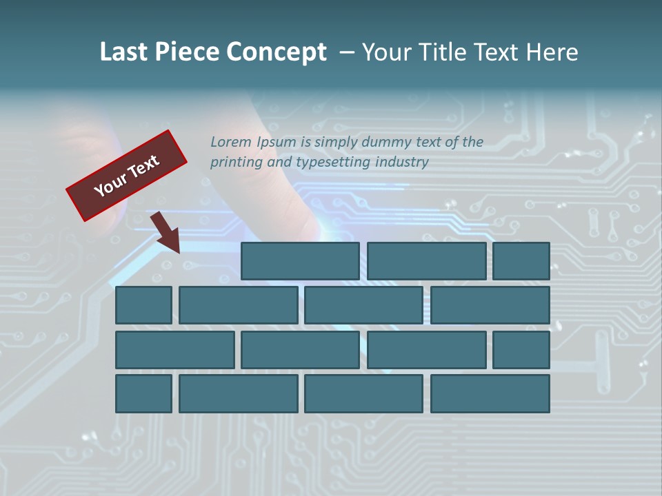 Closeup Electronics Circuitry PowerPoint Template