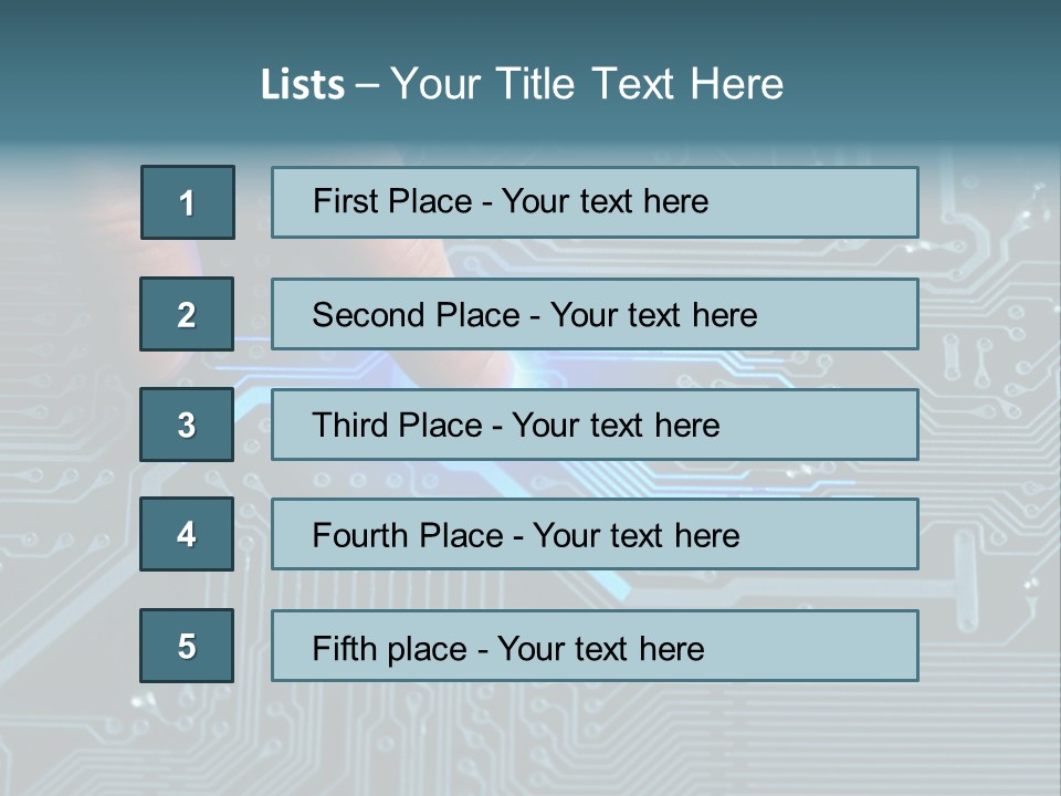 Closeup Electronics Circuitry PowerPoint Template