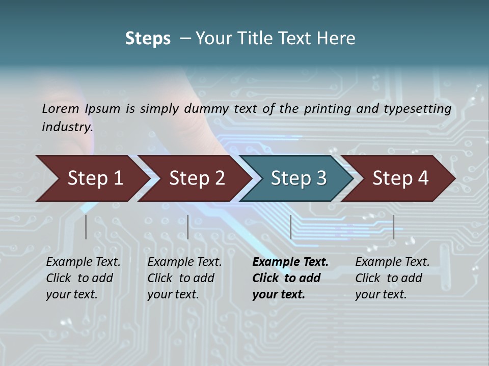 Closeup Electronics Circuitry PowerPoint Template
