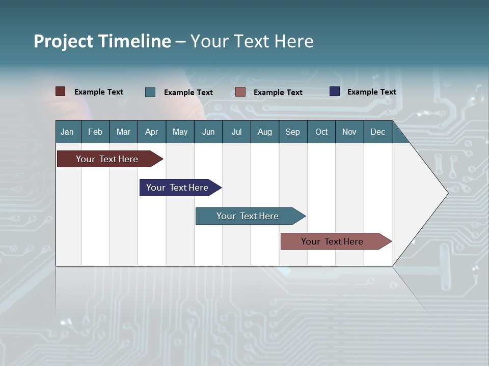 Closeup Electronics Circuitry PowerPoint Template