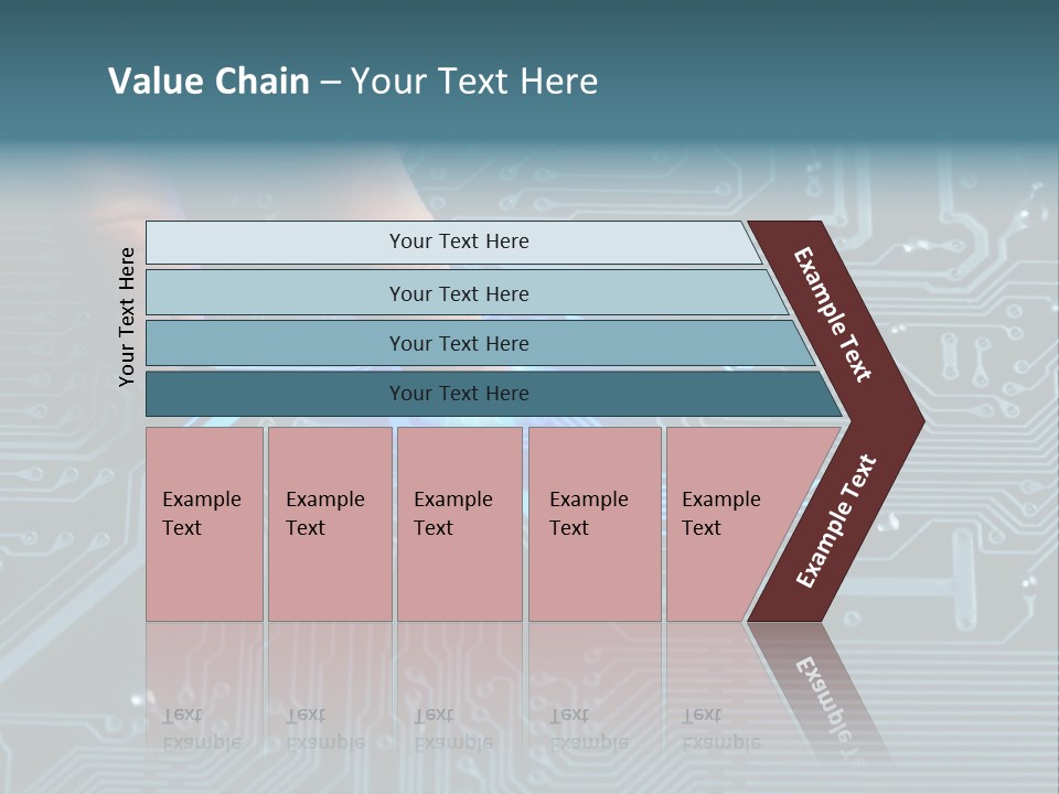 Closeup Electronics Circuitry PowerPoint Template