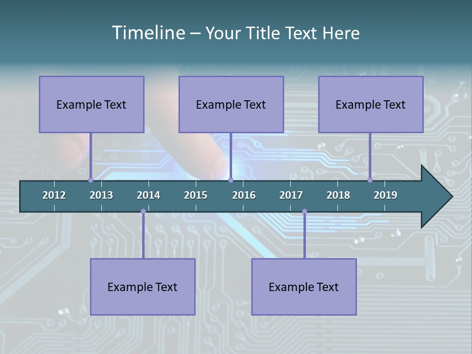 Closeup Electronics Circuitry PowerPoint Template