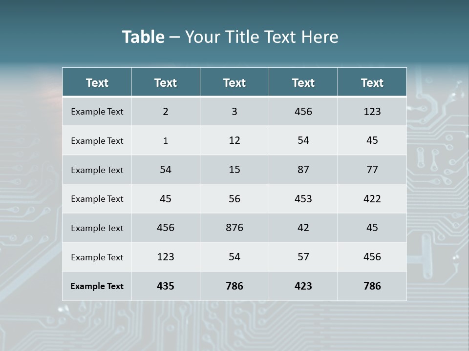Closeup Electronics Circuitry PowerPoint Template