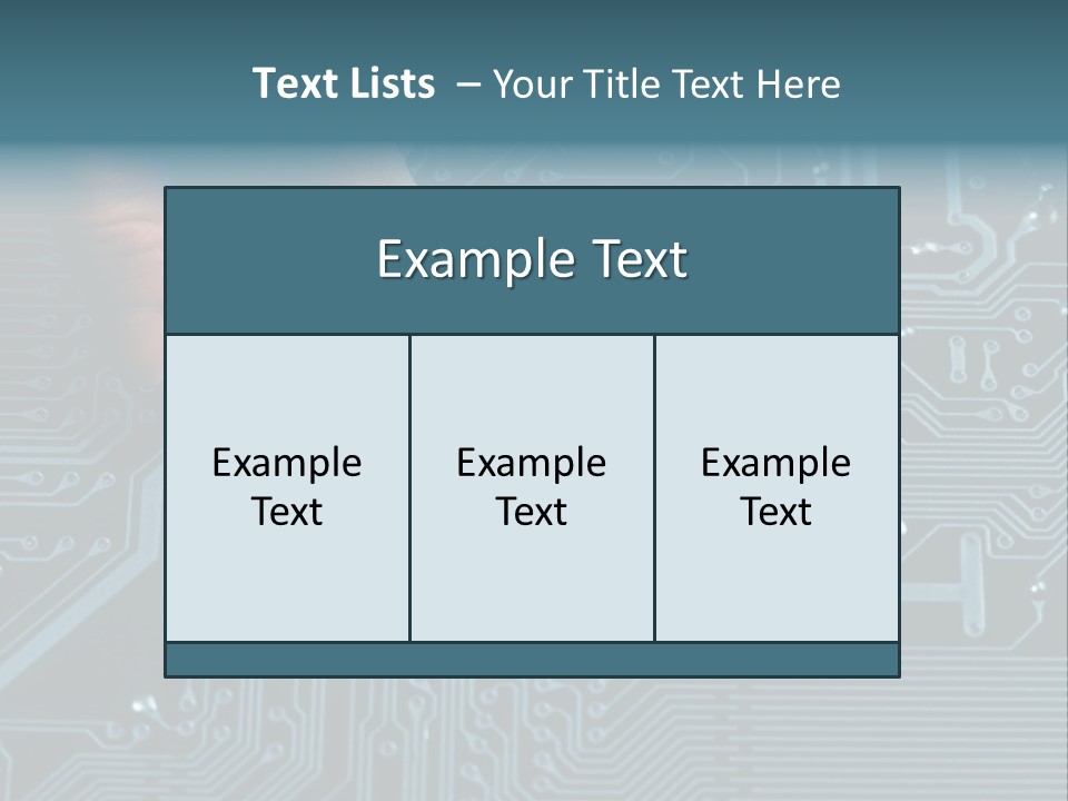 Closeup Electronics Circuitry PowerPoint Template