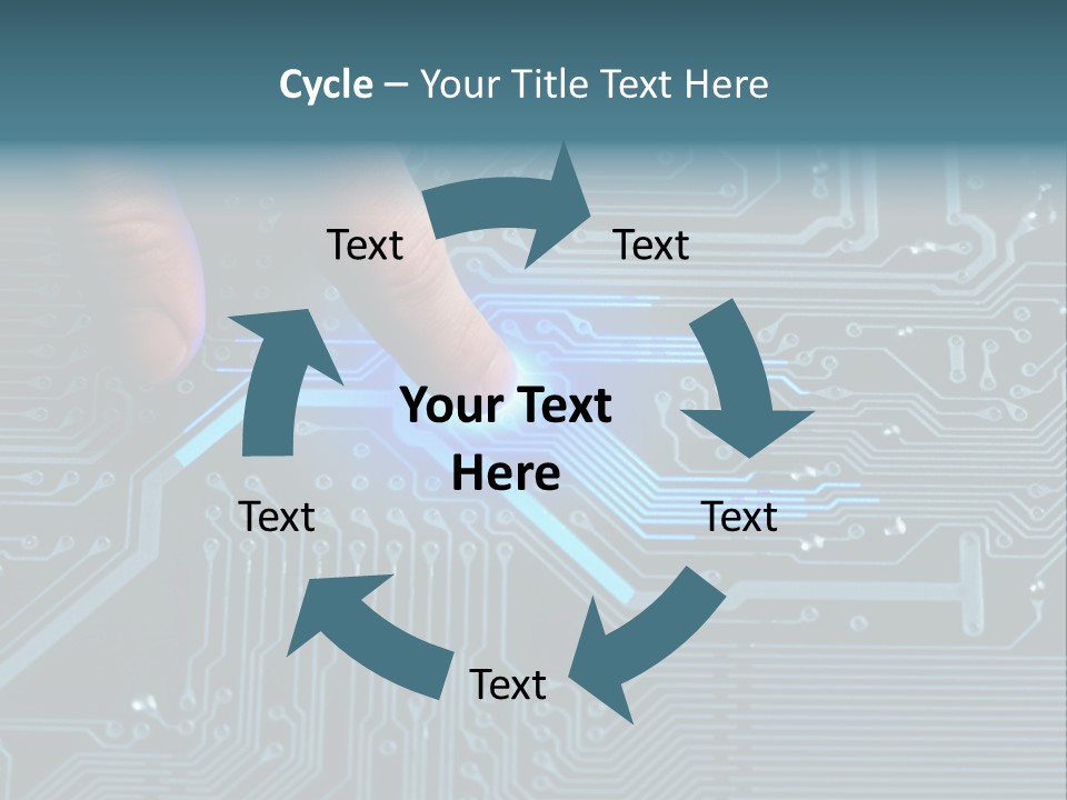 Closeup Electronics Circuitry PowerPoint Template