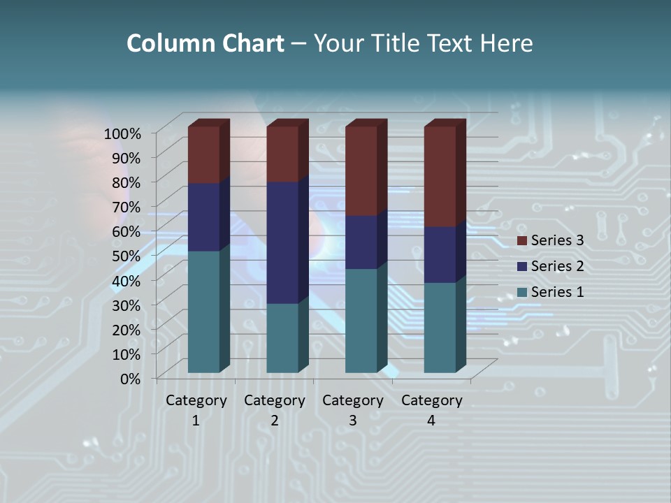 Closeup Electronics Circuitry PowerPoint Template