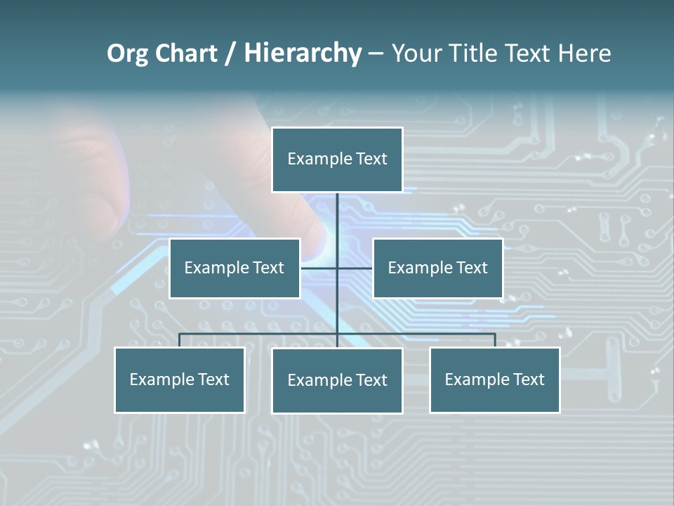 Closeup Electronics Circuitry PowerPoint Template
