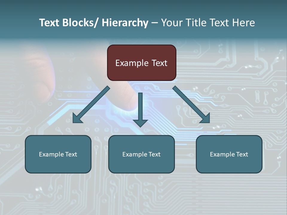 Closeup Electronics Circuitry PowerPoint Template
