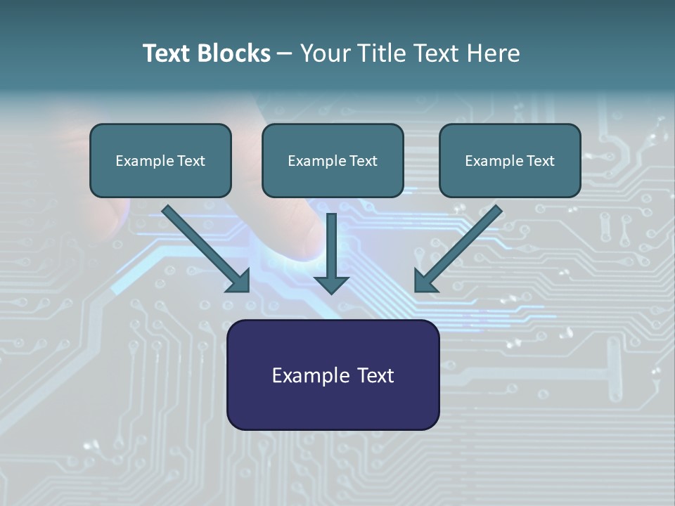 Closeup Electronics Circuitry PowerPoint Template