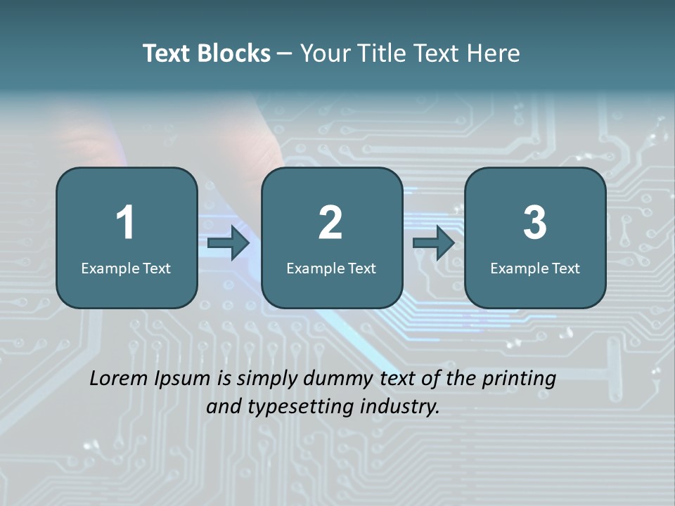 Closeup Electronics Circuitry PowerPoint Template