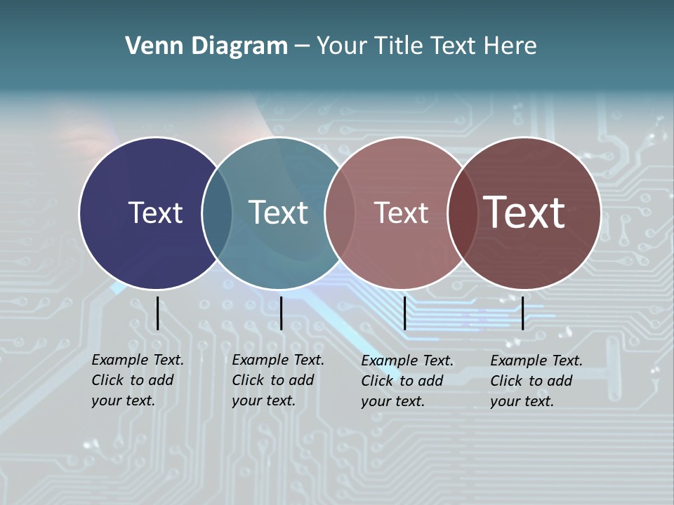 Closeup Electronics Circuitry PowerPoint Template