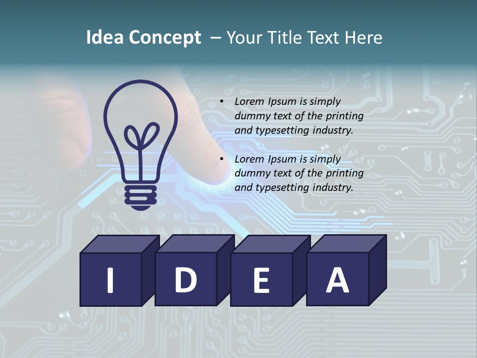 Closeup Electronics Circuitry PowerPoint Template