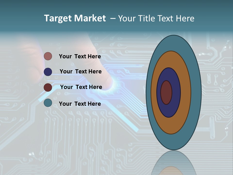 Closeup Electronics Circuitry PowerPoint Template