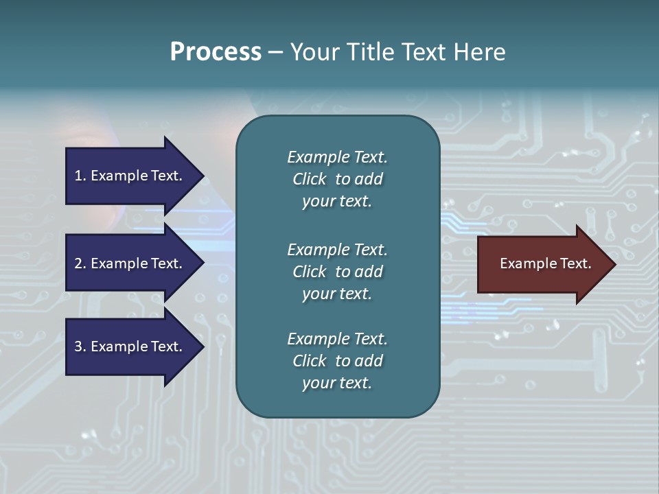 Closeup Electronics Circuitry PowerPoint Template