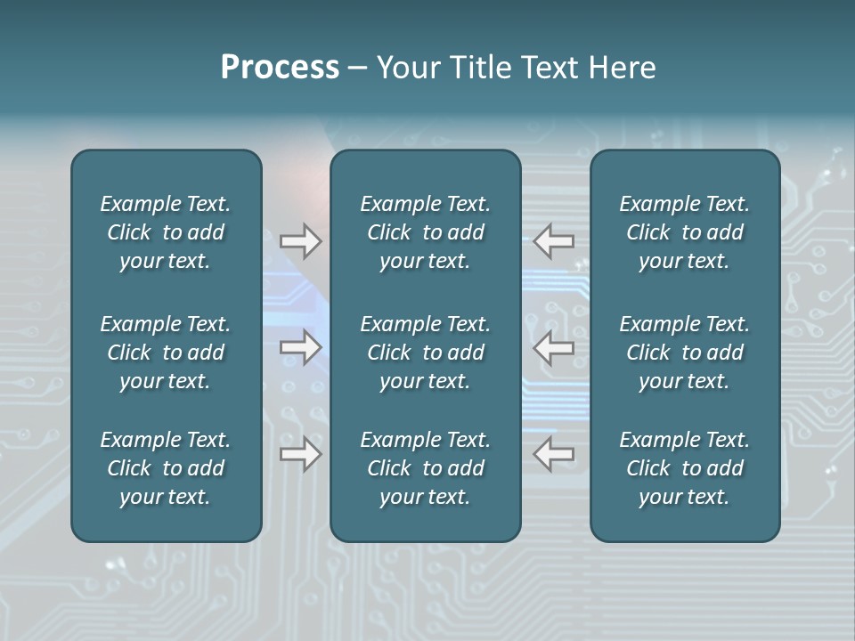 Closeup Electronics Circuitry PowerPoint Template