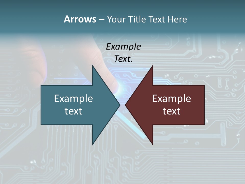 Closeup Electronics Circuitry PowerPoint Template