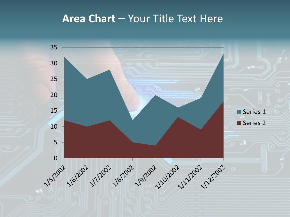 Closeup Electronics Circuitry PowerPoint Template