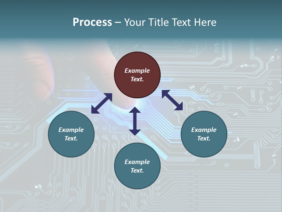 Closeup Electronics Circuitry PowerPoint Template