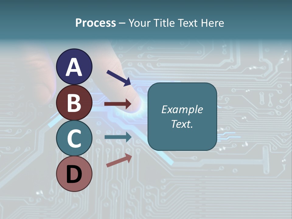 Closeup Electronics Circuitry PowerPoint Template