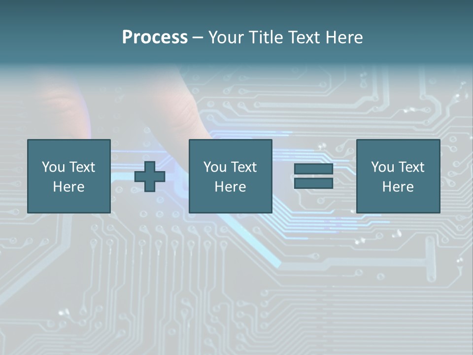 Closeup Electronics Circuitry PowerPoint Template
