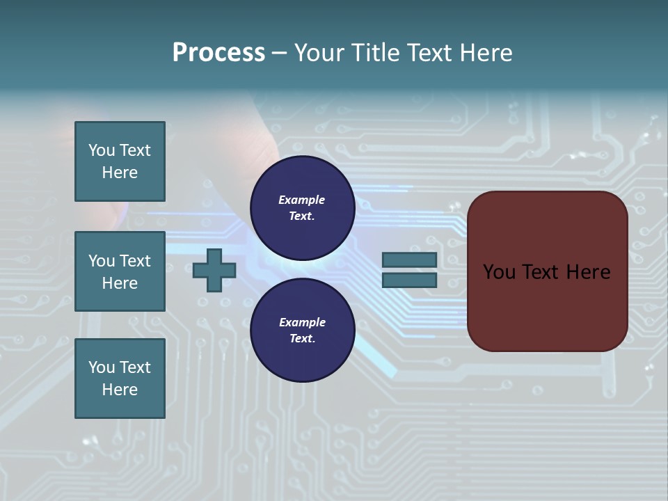 Closeup Electronics Circuitry PowerPoint Template