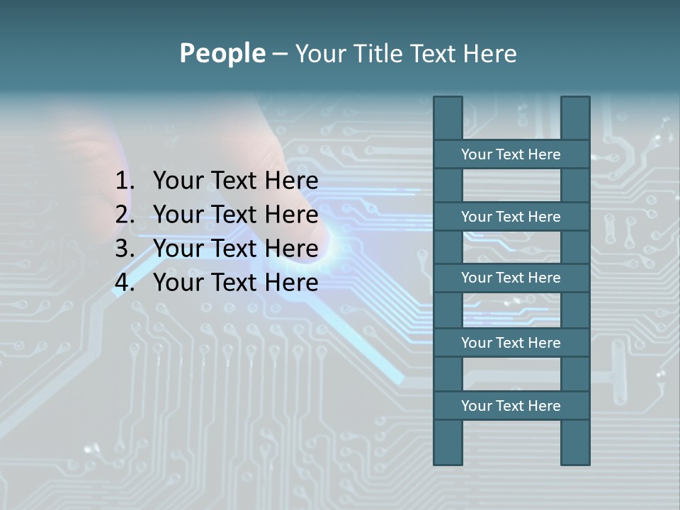 Closeup Electronics Circuitry PowerPoint Template