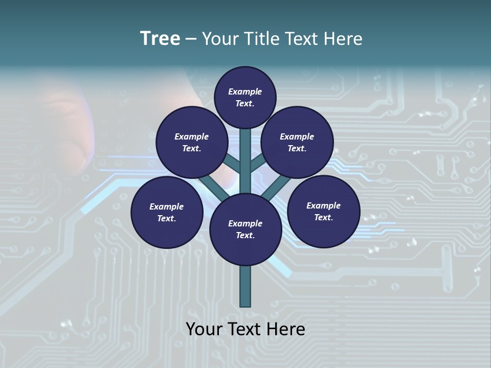 Closeup Electronics Circuitry PowerPoint Template
