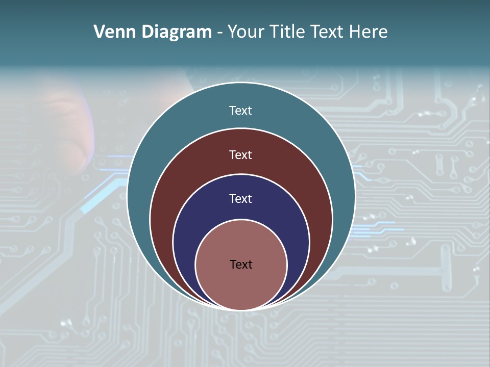 Closeup Electronics Circuitry PowerPoint Template