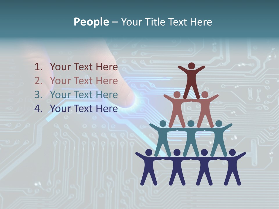 Closeup Electronics Circuitry PowerPoint Template