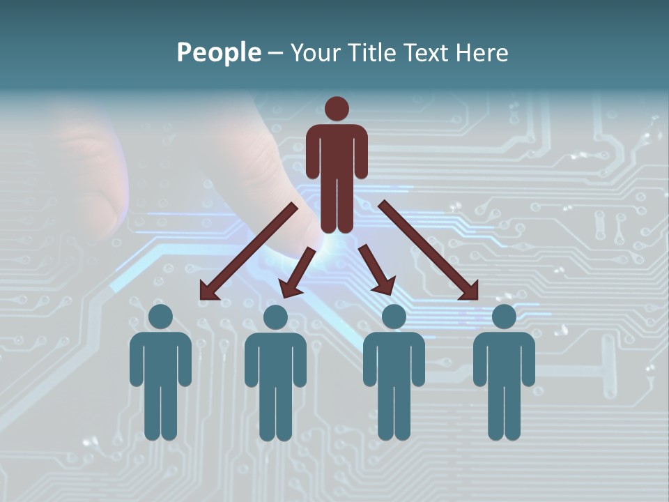 Closeup Electronics Circuitry PowerPoint Template