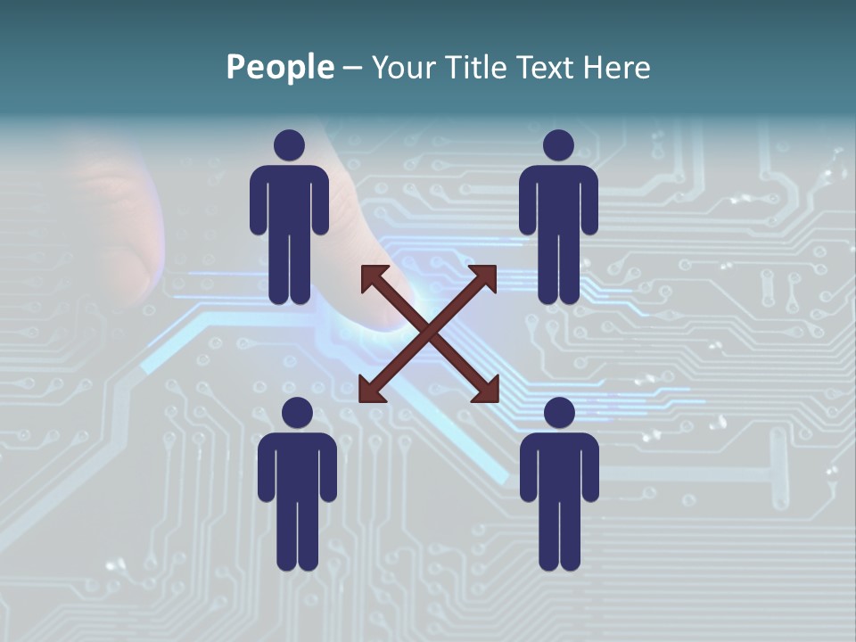 Closeup Electronics Circuitry PowerPoint Template