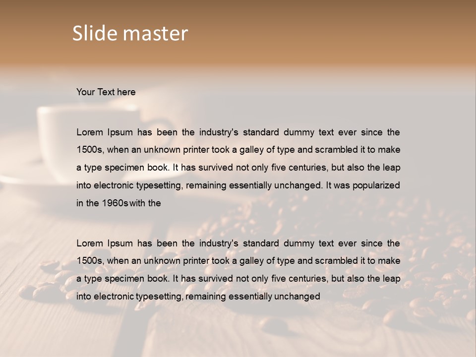 English Eastbourne Rock PowerPoint Template