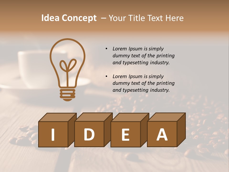 English Eastbourne Rock PowerPoint Template