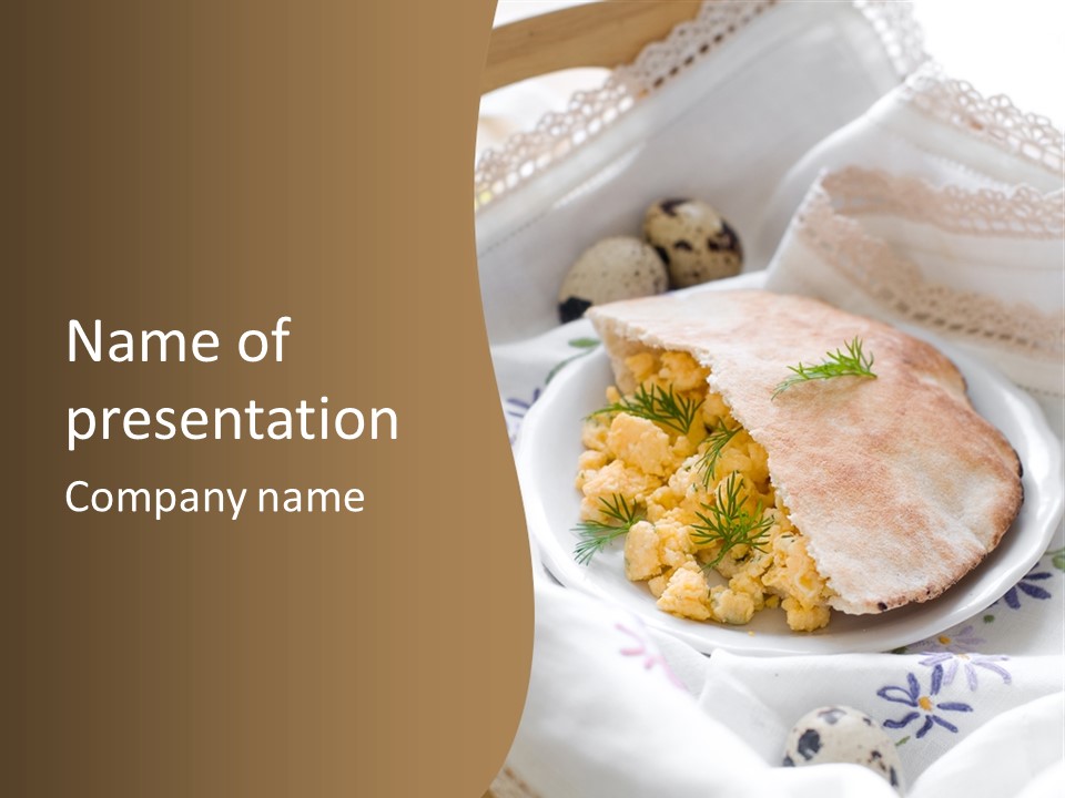 Scrambled Dill Food PowerPoint Template