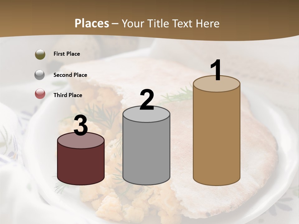 Scrambled Dill Food PowerPoint Template