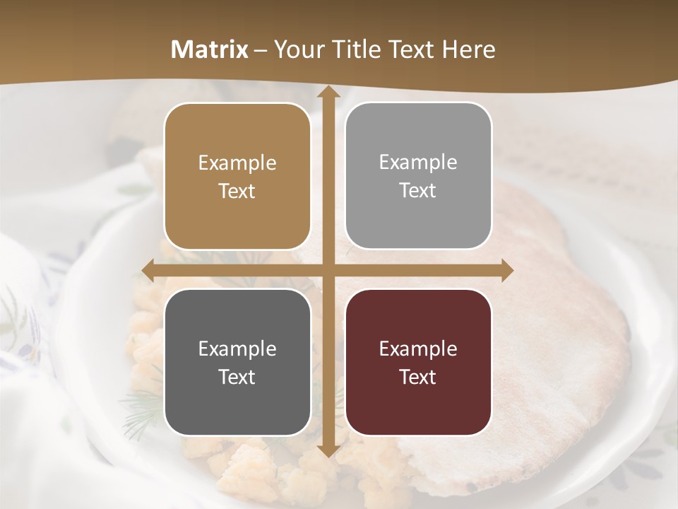 Scrambled Dill Food PowerPoint Template