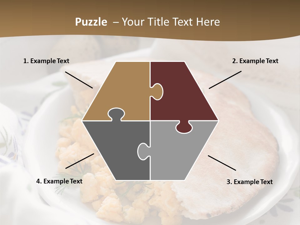 Scrambled Dill Food PowerPoint Template