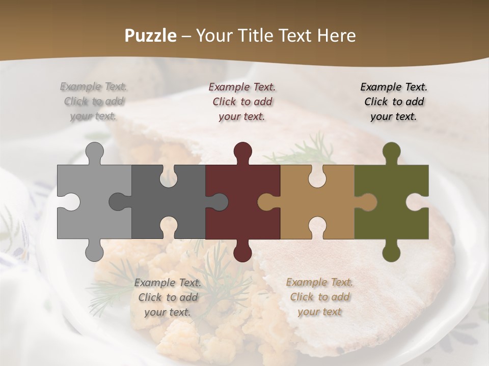 Scrambled Dill Food PowerPoint Template