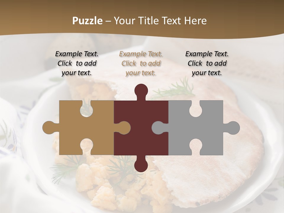 Scrambled Dill Food PowerPoint Template